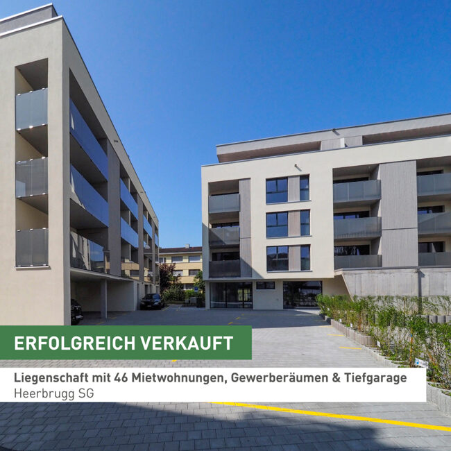 Heerbrugg (SG): Off-Market Verkauf in einem geschlossenen Verfahren