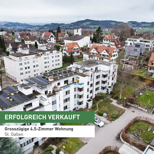 Erfolgreich verkauft: Geräumige 4.5-Zimmer-Wohnung in St. Gallen